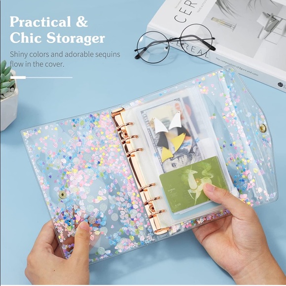 Custom clear sequin budget binder - Picture 2 of 4